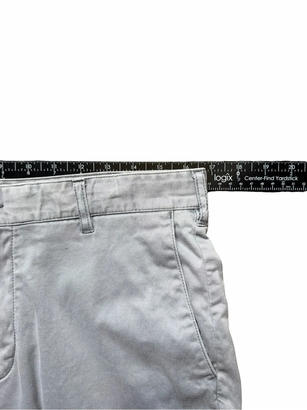 Faherty Men’s Chino Shorts Size 32 Gray Stretch Flat Front Preppy Casual